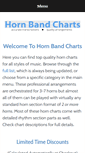Mobile Screenshot of hornbandcharts.com